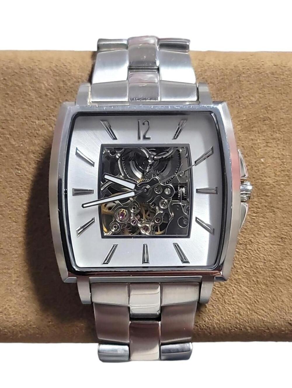Kenneth Cole KC3370 Men’s Kinetic Watch – Motion-Powered Stainless Steel